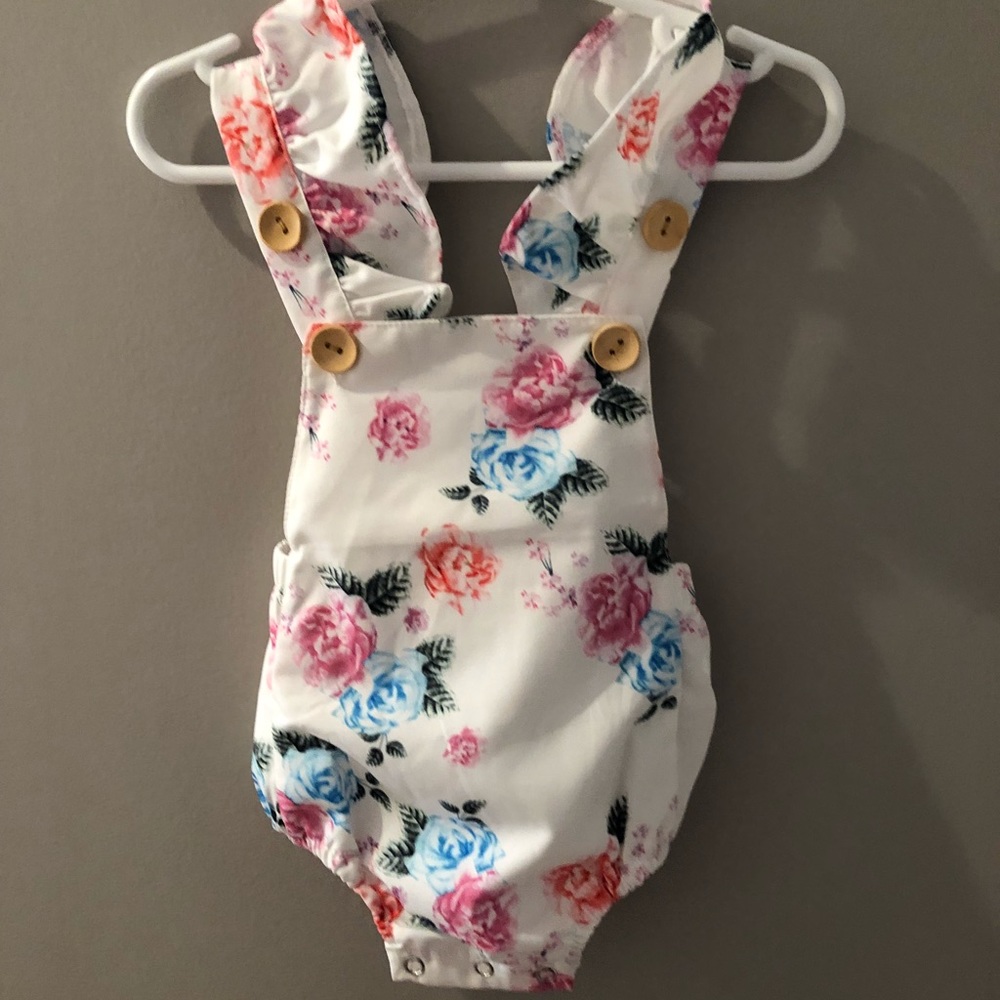 COPY - ****baby romper with headband***